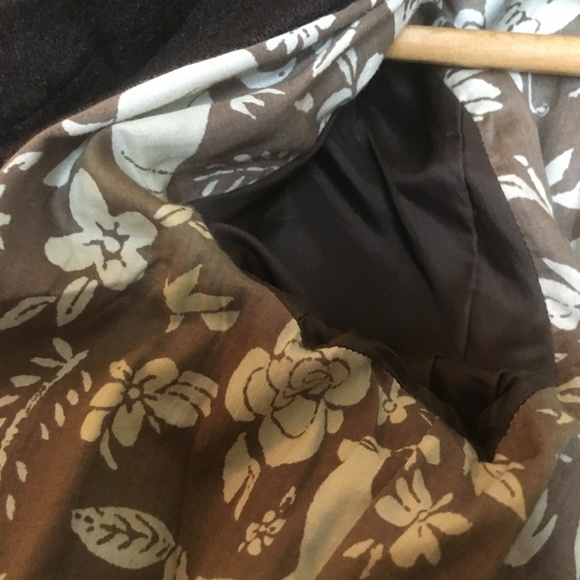 Anthropologie elevenses Brown Wool Ruffle Blazer - Picture 6 of 8